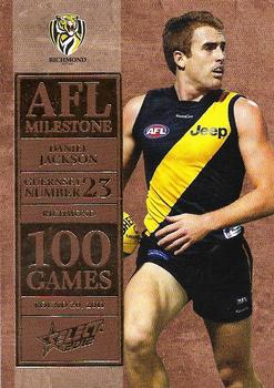 2012 Select AFL Champions - Milestone Game Foils #MG51 Daniel Jackson Front